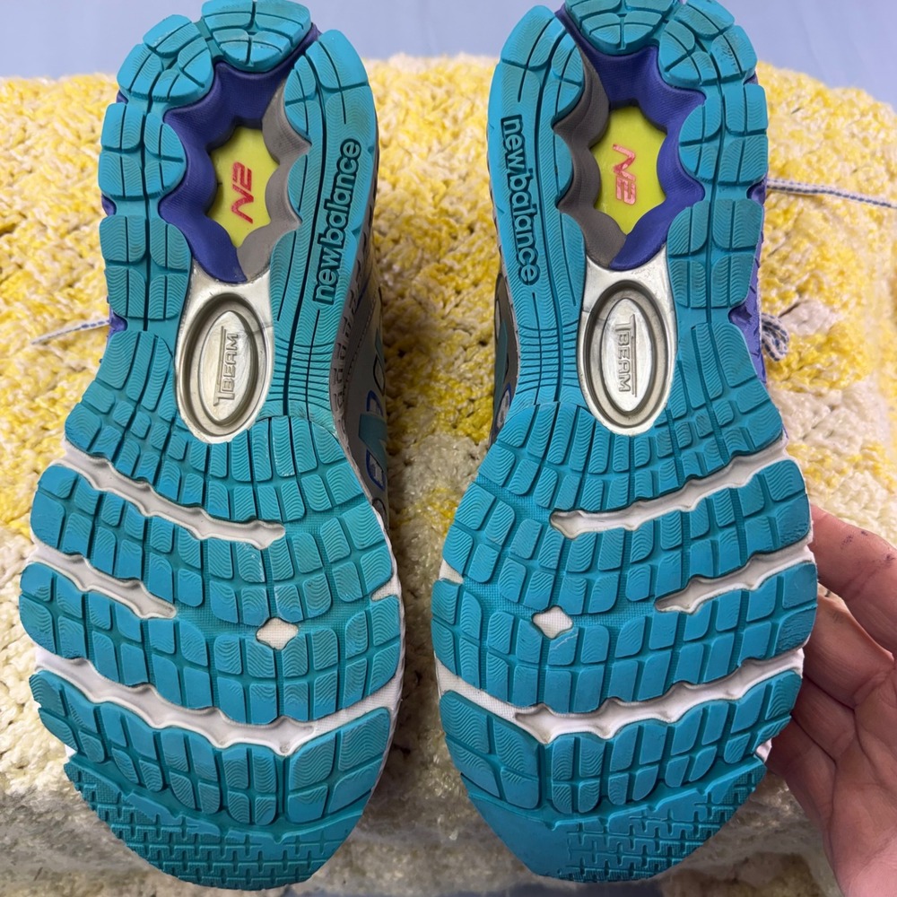 New Balance 1260v4 Silver Teal Purple Running Shoes Womens 10 B W1260GP4 - Picture 11 of 16